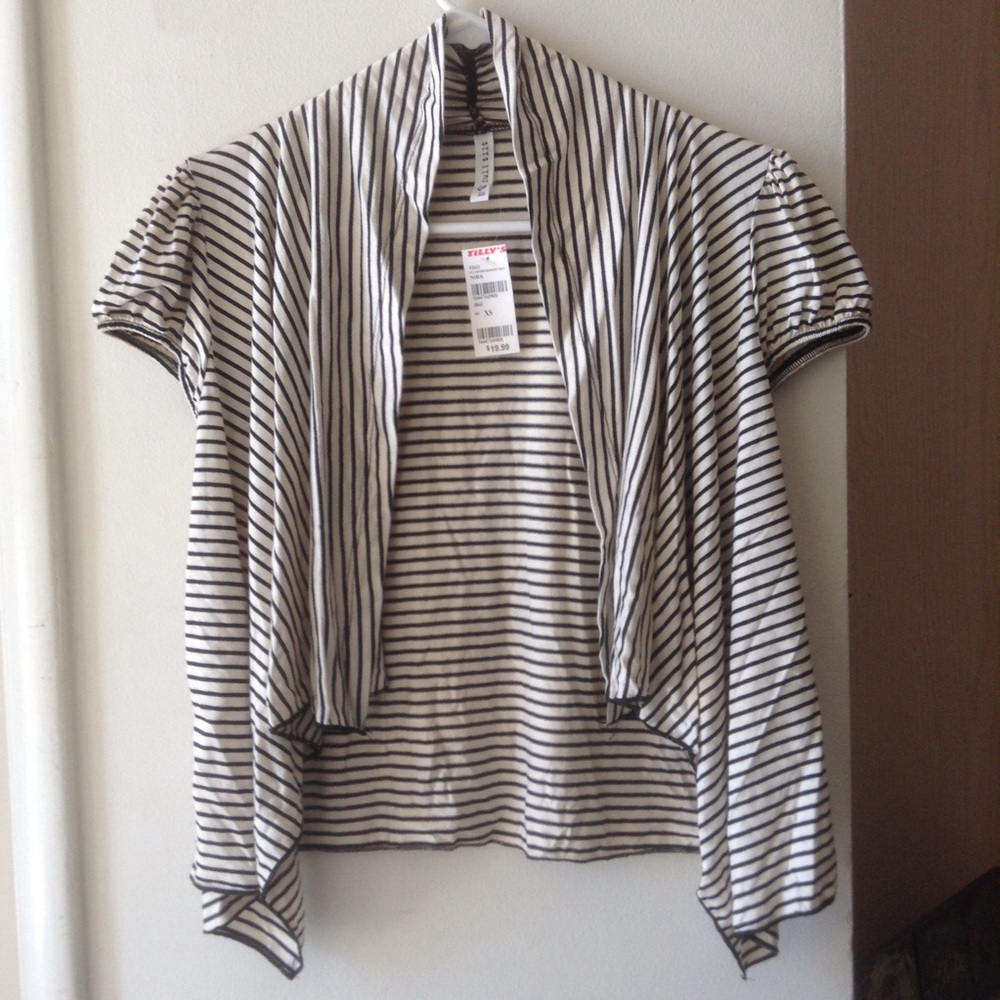 New Stripe Cardigan Wrap